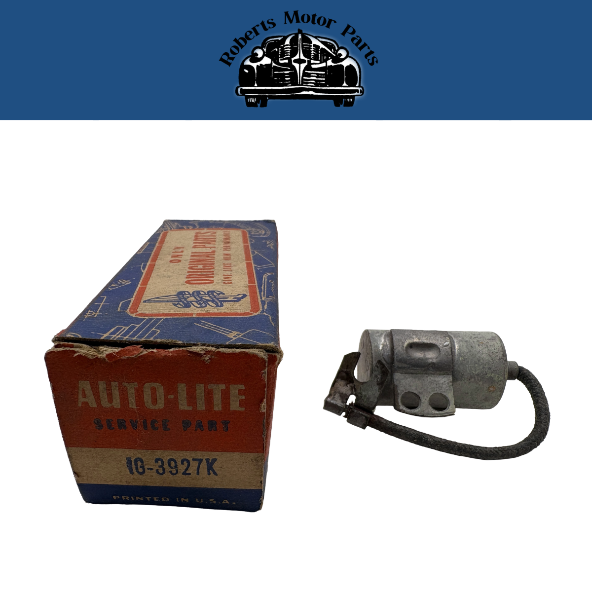 New Old Stock Autolite Ignition Condenser 1948-1955 Dodge Fargo Truck #IG-3927K