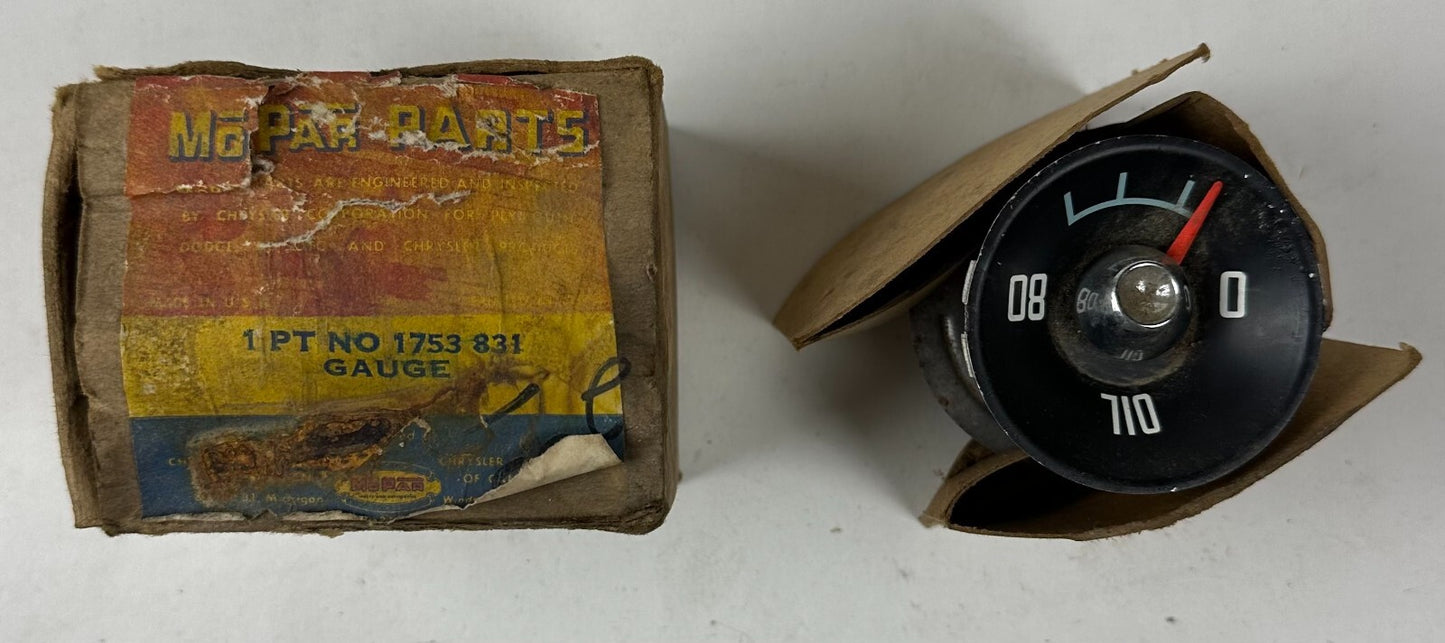 Mopar Oil Gauge 1957-8 Dodge Coronet Royal NOS #1753831