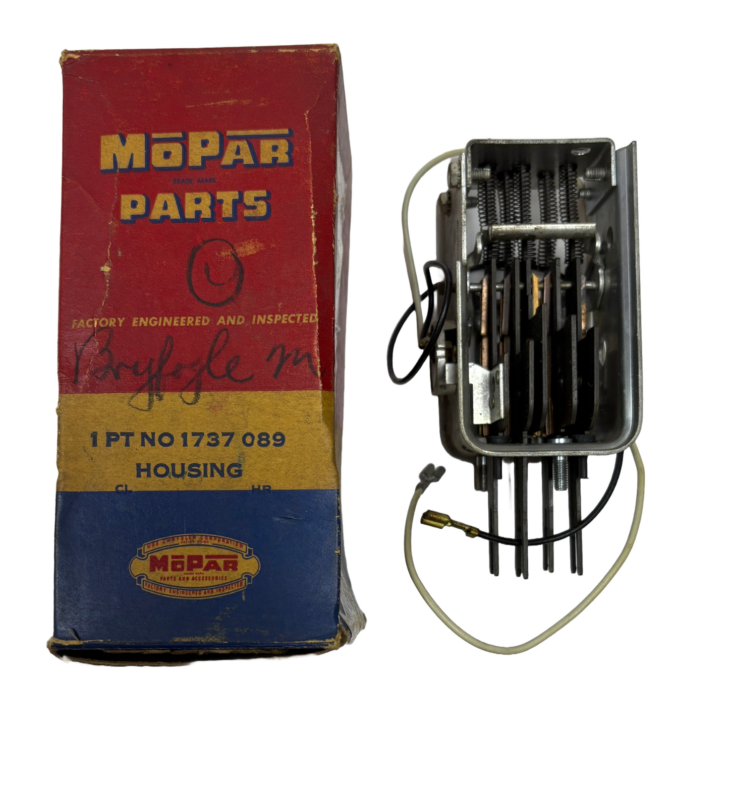 New Old Stock Trans Gearshift & Cable Housing for 1957-58 Models Mopar #1737089