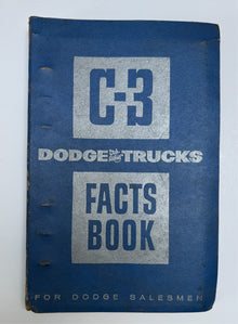 Original 1955 Dodge C-3 "Dodge Trucks Facts Book" For Salesmen #DTA-1133