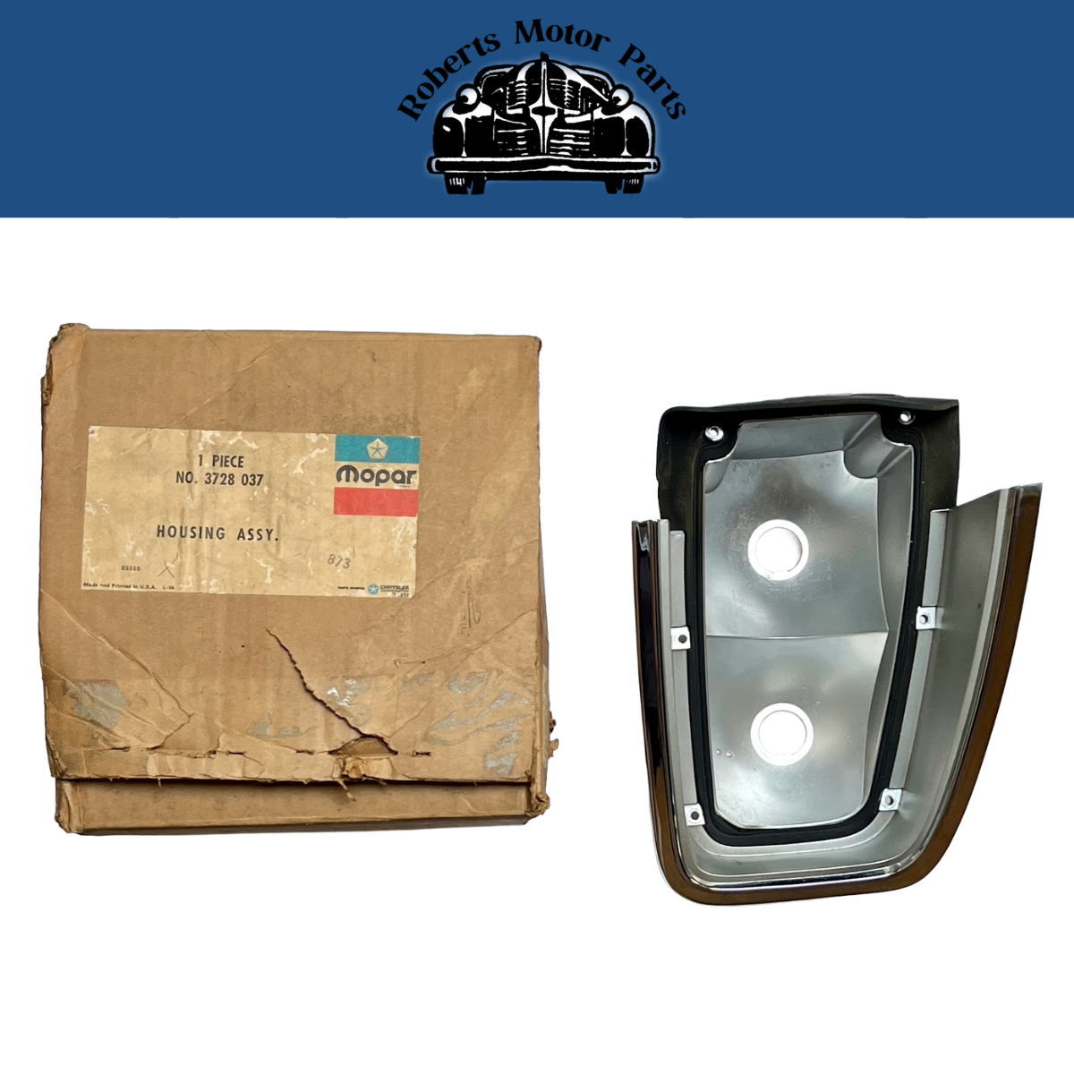New Old Stock Left Taillight Housing for 1974 Chrysler Newport Models #3728037