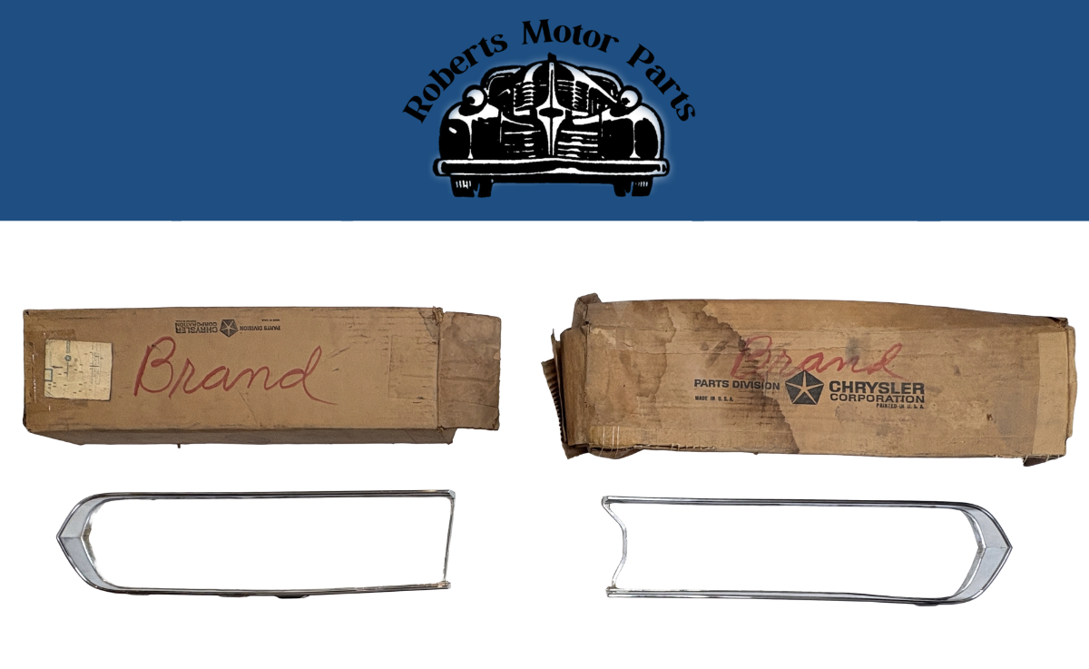 New Old Stock Radiator Grille Inner Frames For 1968 Barracuda #2786544 & 2786545