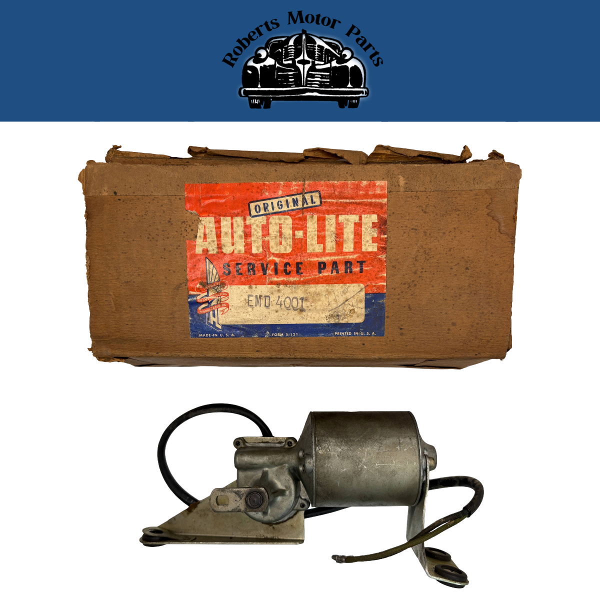 New Old Reproduction Stock Autolite Electric Wiper Motor 1953 Dodge #EMD4001