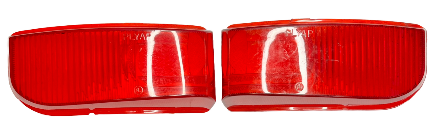 New Old Stock Tail Light Lenses For 1951–52 Plymouth 2 Door #1345853 & 1345854