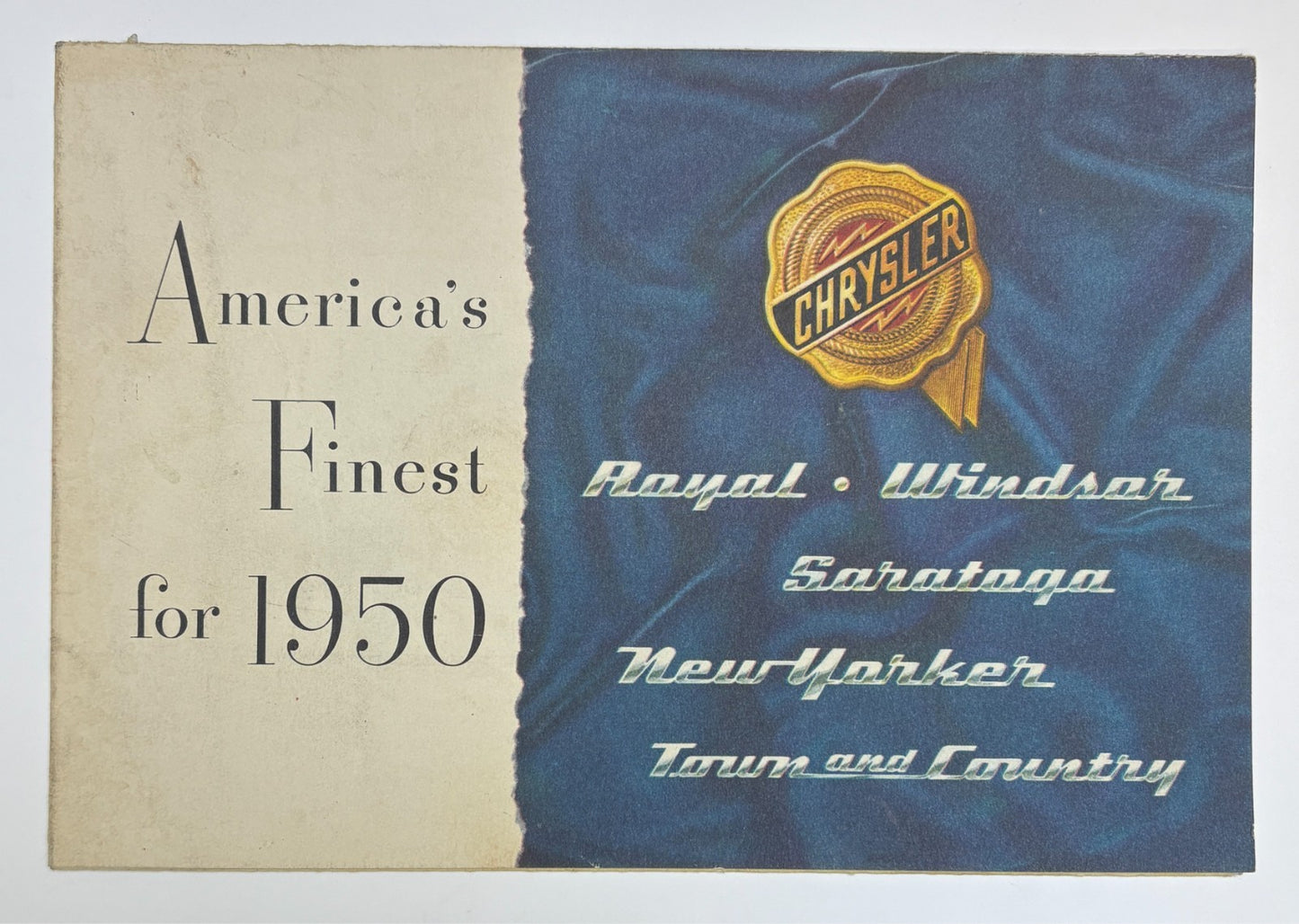 Original 1950 Chrysler "America's Finest for 1950" Mopar #CS-258