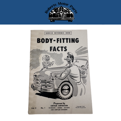 Original Ross Roy Body Fitting Facts Book 1949 Chrysler Vol 3 No 1