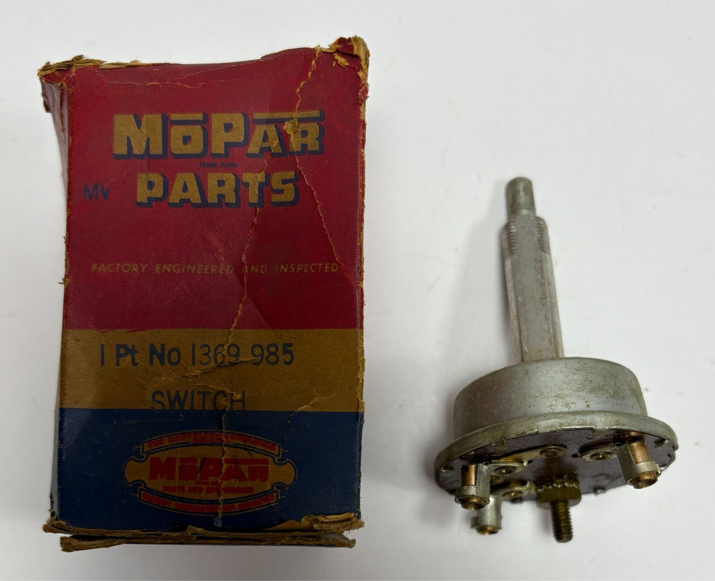 New Old Stock Wiper Switch for 1951-52 Models Mopar #1369985