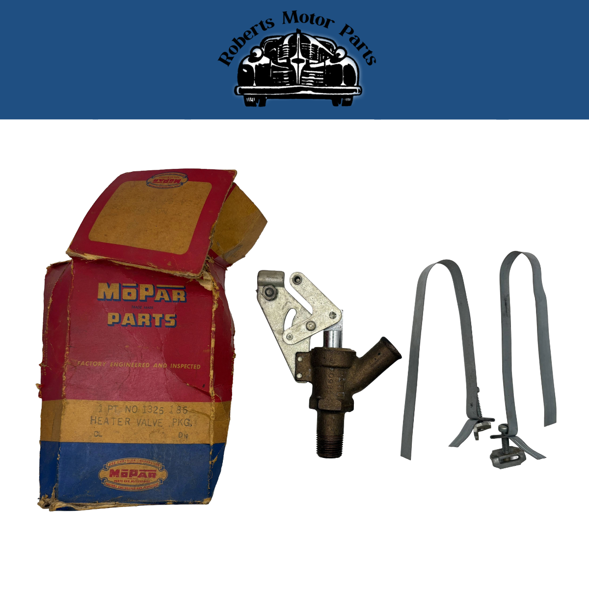 New Old Stock Heater Valve Package 1946-1953 Mopar Cars & Dodge Trucks #1325186