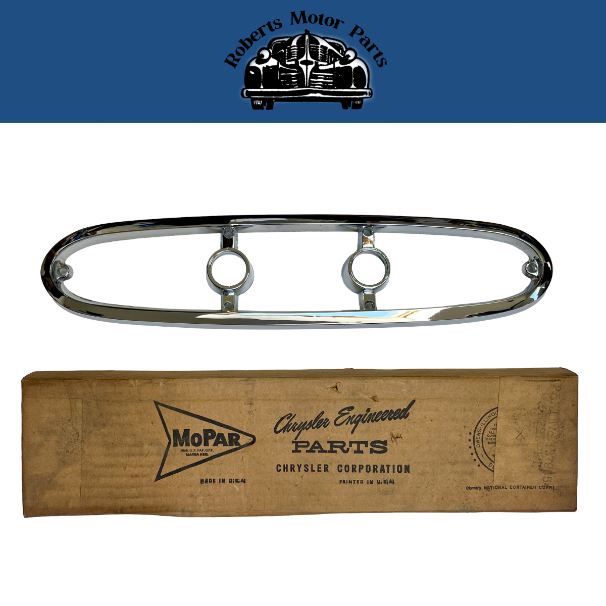 New Old Stock Right Taillamp Bezel for 1959 Plymouth Fury Models #1879054