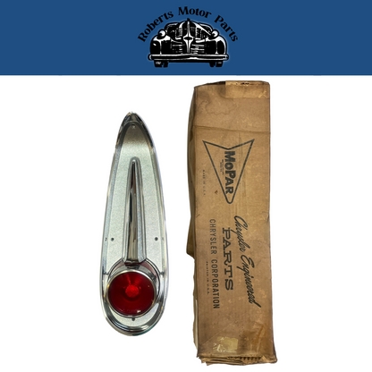 New Old Stock Taillight Assy for 1958 Plymouth 4-Door Suburban Models #1810387