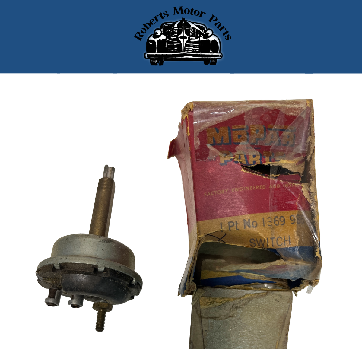 New Old Stock Dash Map Courtesy Light Switch For 1951-1954 Mopar Models #1369986