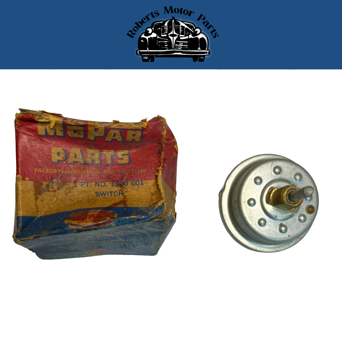 New Old Stock Headlight Switch for 1949 Chrysler & Desoto Models #1300601