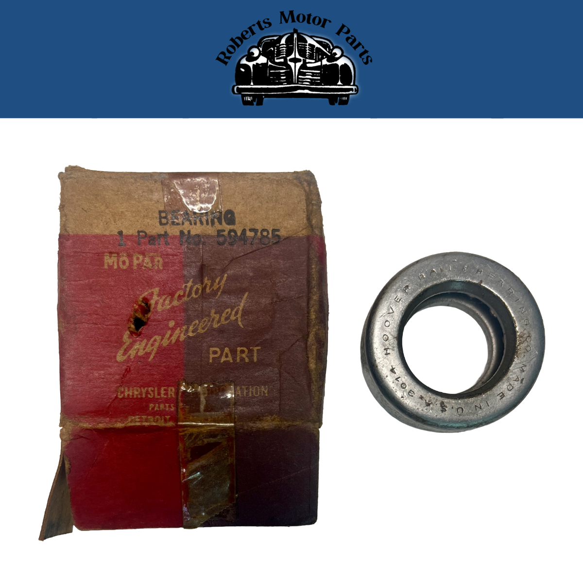 NOS Mopar Steering Thrust Bearing For 1940-1957 Dodge Truck 1-1/2 Ton #594785