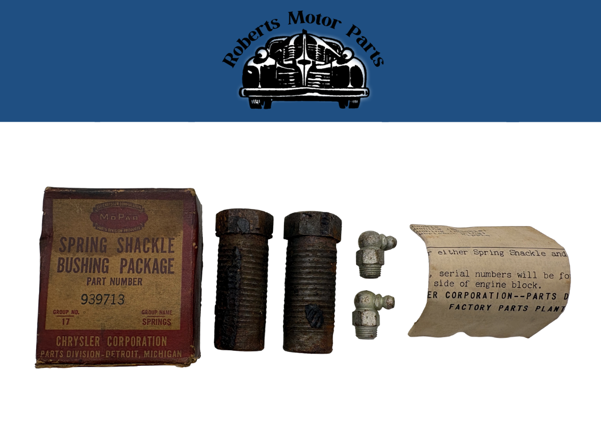 New Old Stock Left Front Spring Shackle Bushing For 1936-1941 Plymouth #939713