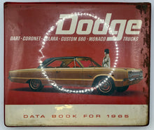 Original 1965 Dodge Data Book "Dart Coronet Polara Custom 880 Monaco Trucks"