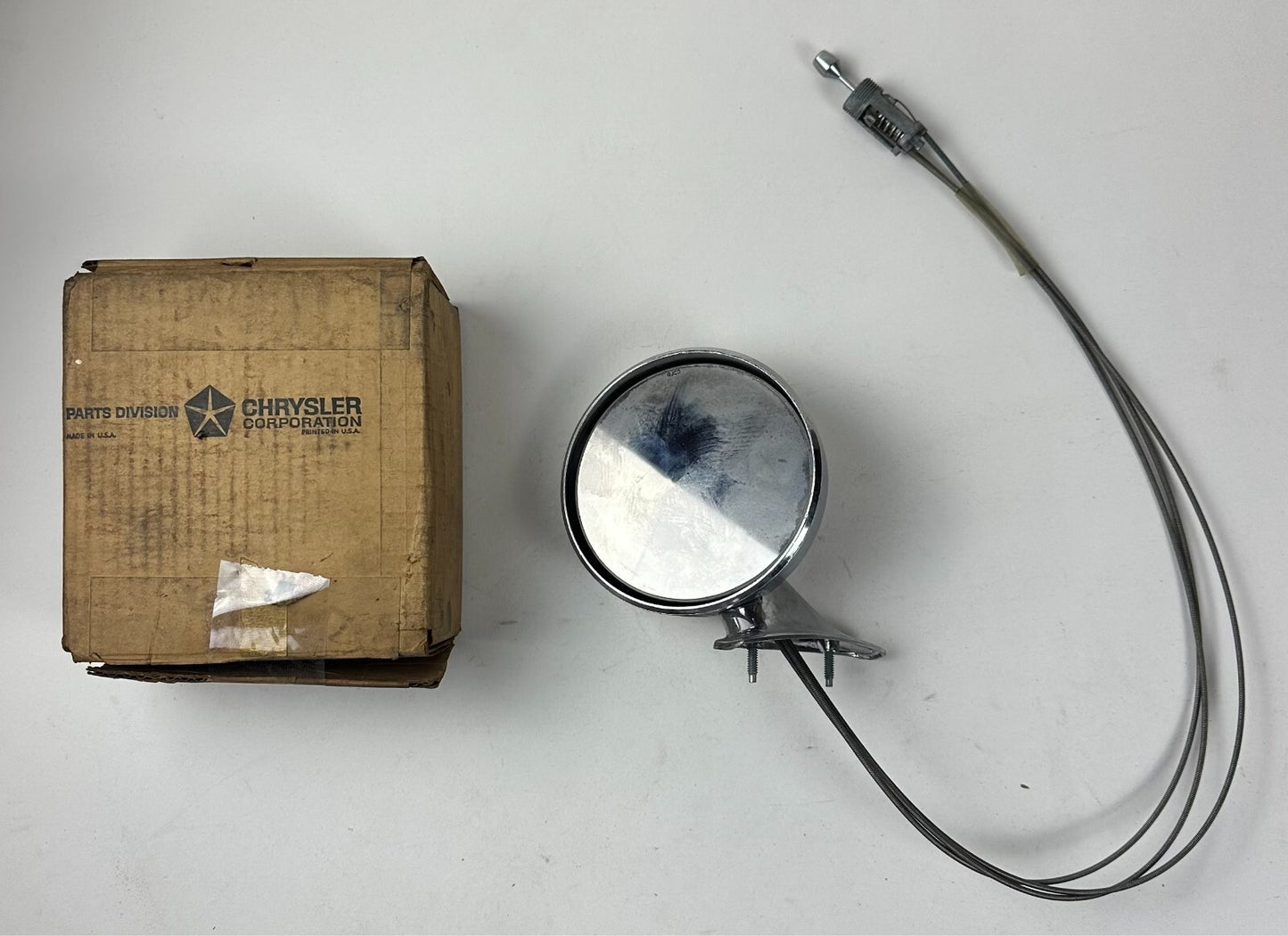 NOS Mopar Remote Control Door Mirror 1969-70 Plymouth Fury #2999356