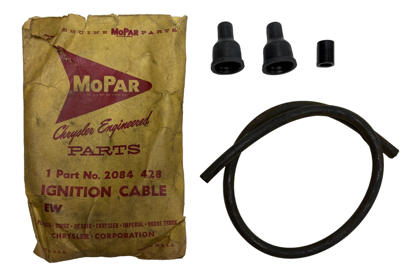 New Old Stock Ignition Coil Secondary Cable for 1961-62 Mopar Models #2084428