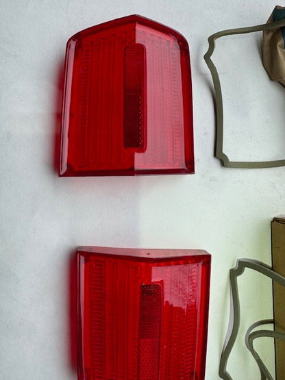 New Old Stock Tail Light Lens Pair for 1966 Plymouth Fury #2585031 & 2585032