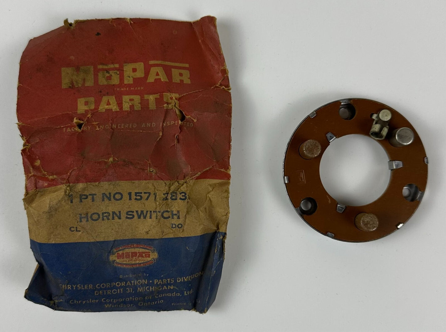 New Old Stock Horn Switch for 1955-59 Models Mopar #1571283