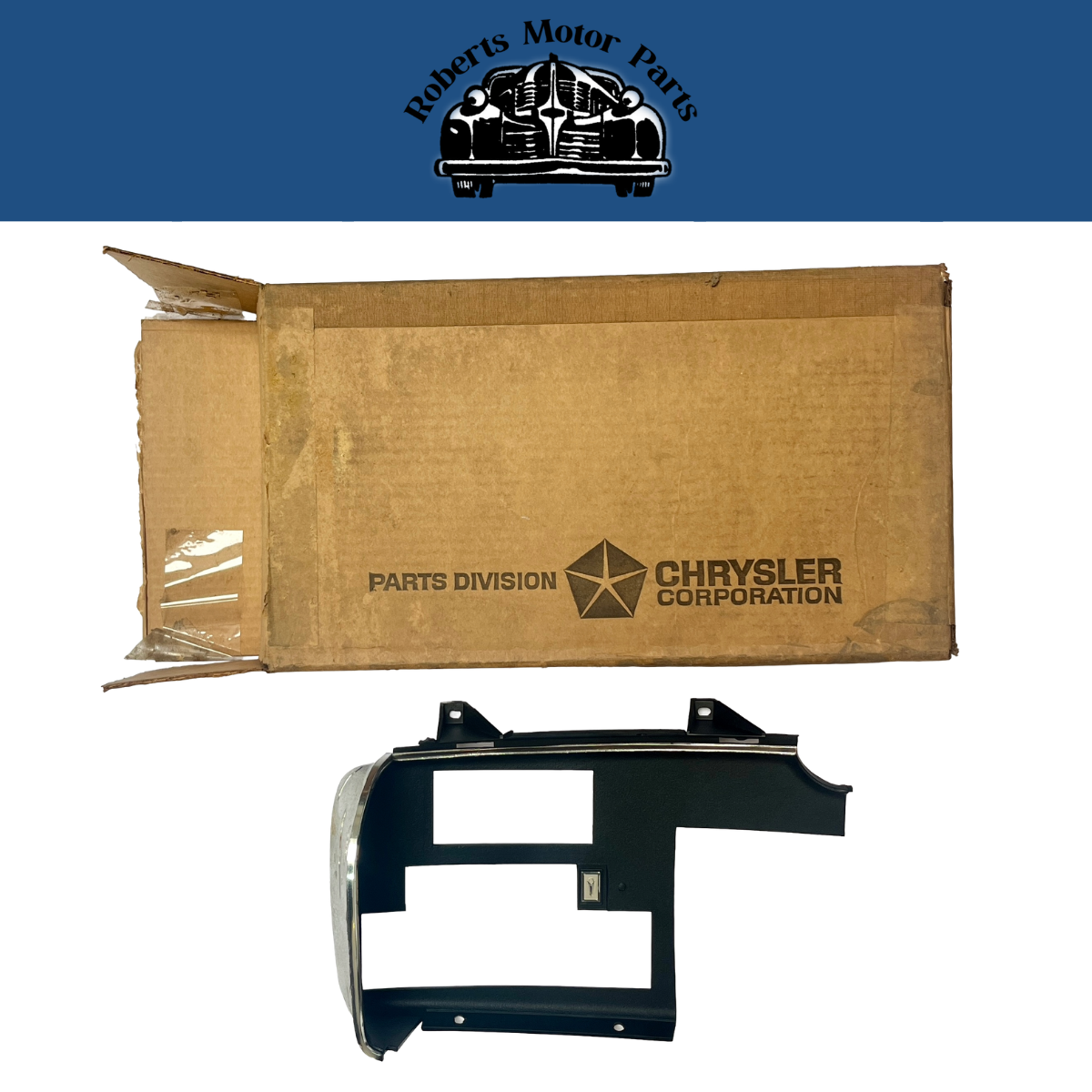 New Old Stock Finish Plate Panel W/Stereo for 1970 Plymouth Models #2884488