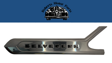 New Old Stock LH Door Nameplate Emblem For 1956 Plymouth Belvedere #1694339