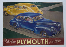 Original 1940 DeLuxe Plymouth Sales Magazine