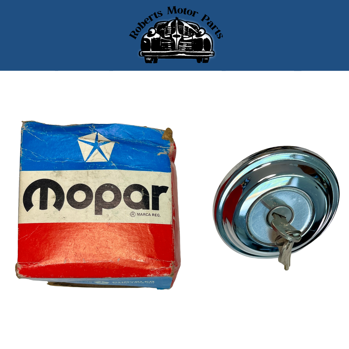 New Old Stock Locking Gas Cap for 1972-76 Plymouth & Dodge Models #3583547