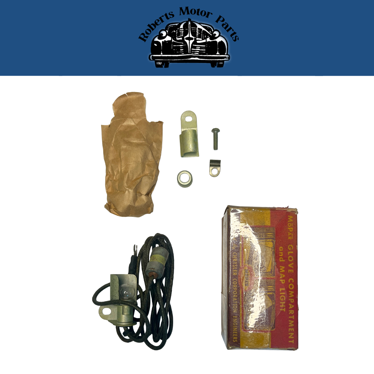 New Old Stock Glove Box & Courtesy Lamp for 1946-54 DPCD Models #1232608