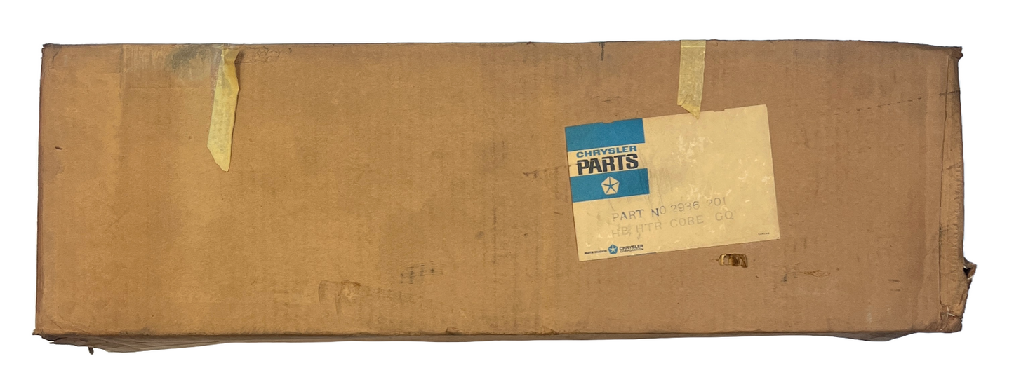 New Old Stock Heater Core For 1970 Dodge Plymouth Chrysler Models w/AC #2936201