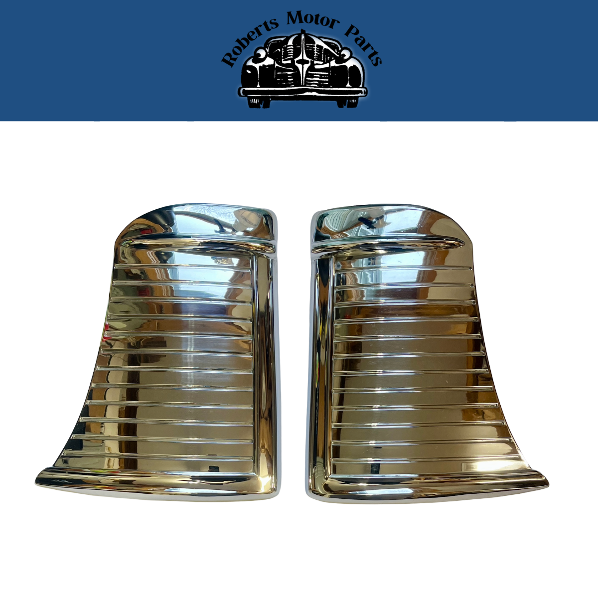 New Old Stock Rear Fender Stone Shield Pair 1949-50 Chrysler #1305402 & #1305403