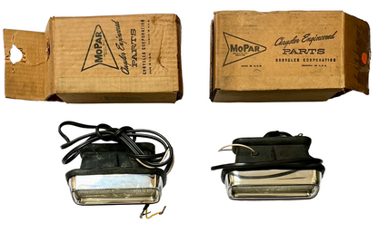 Pair of New Old Stock Park Lamps for 1956 Plymouth Models #1648316 & #1648317