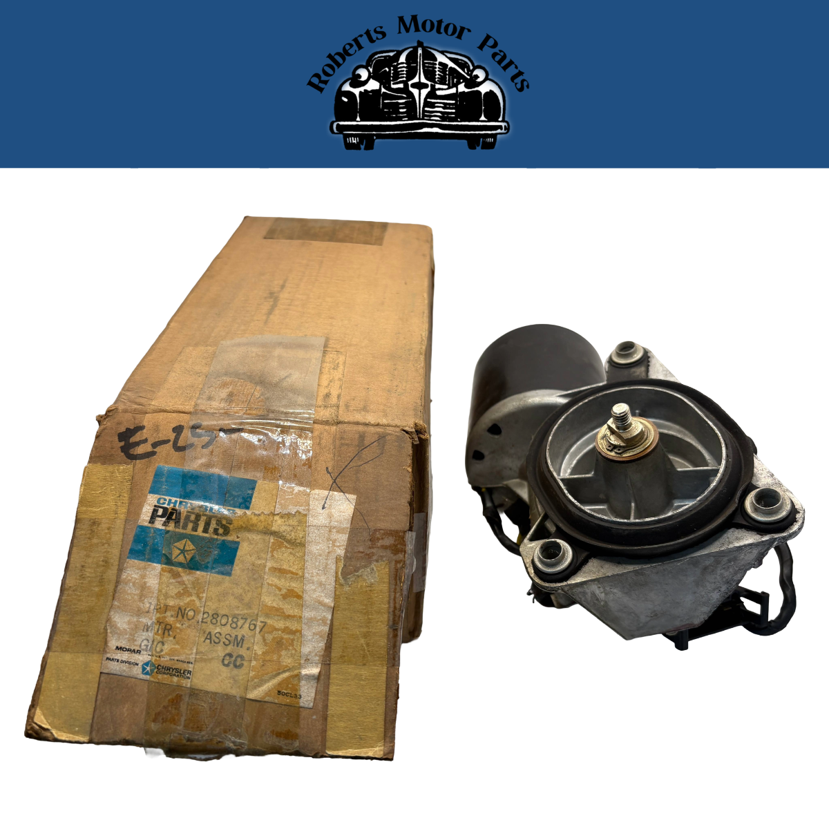 New Old Stock 2-Speed Windshield Wiper Motor For 1967 Models Mopar #2808767