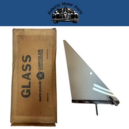 New Old Stock Left Front Vent Wing For 1966-1970 Plymouth Dodge B-Body #2861621