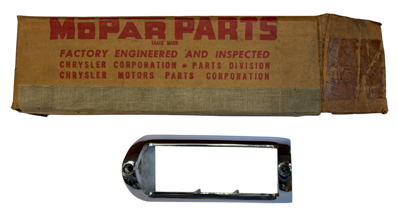 New Old Stock Left Park Lamp Bezel For 1951-2 DeSoto Models Mopar #1345986