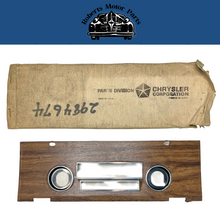 New Old Stock Woodgrain Radio Bezel for 1970 GTX Coronet R/T Satellite #2984674