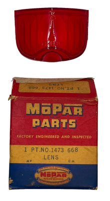 New Old Stock Tail Lens for 1953 Chrysler Custom Imperial Models Mopar #1473668