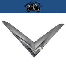 New Old Stock Chrome Quarter Panel V Emblem For 1955 Chrysler Windsor #1620575