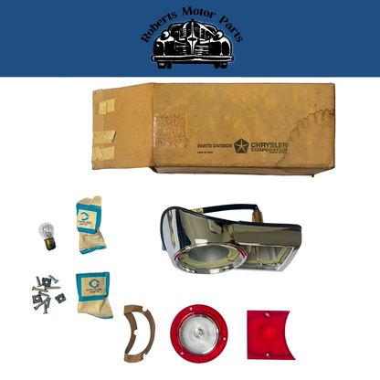 New Old Stock Right Backup Lamp & Housing for 1965 Valiant Wagons #2525600