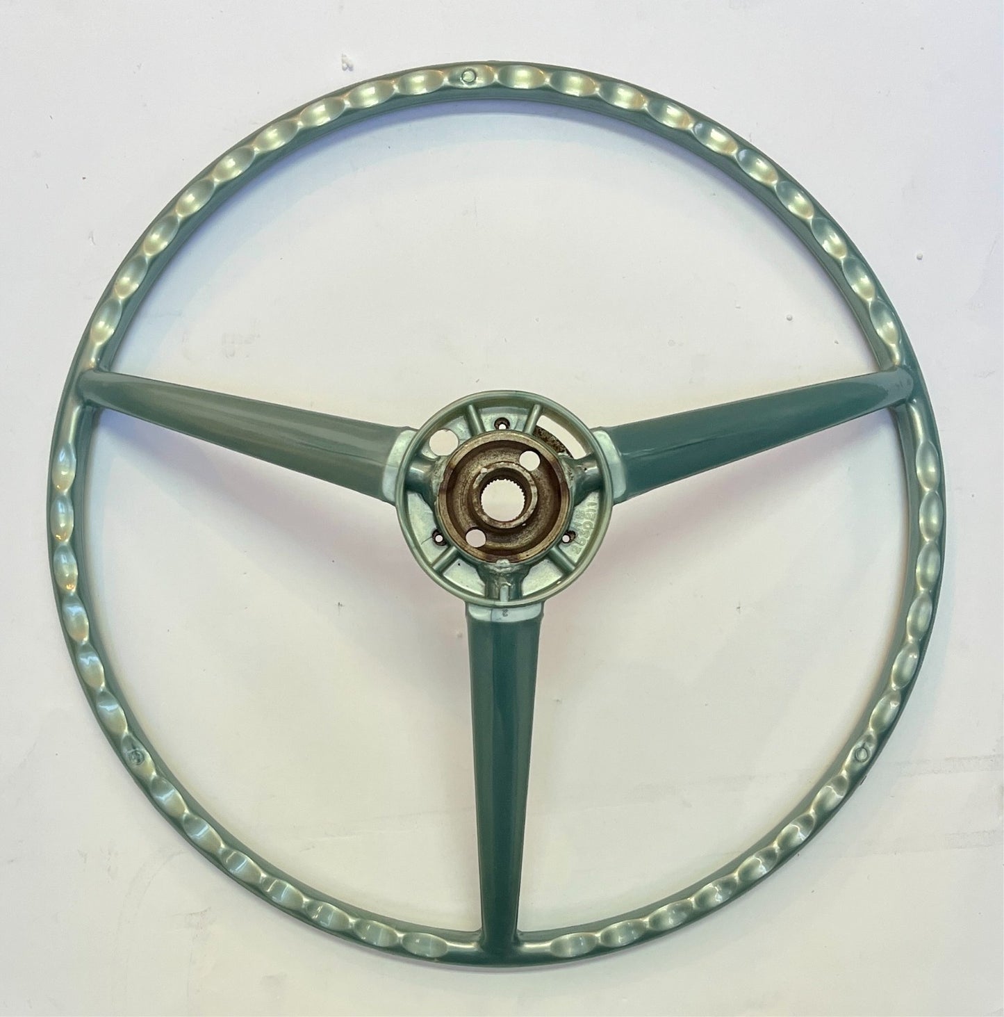 New Old Stock Light Blue Power Steering Wheel for 1966 Models Mopar #2530211