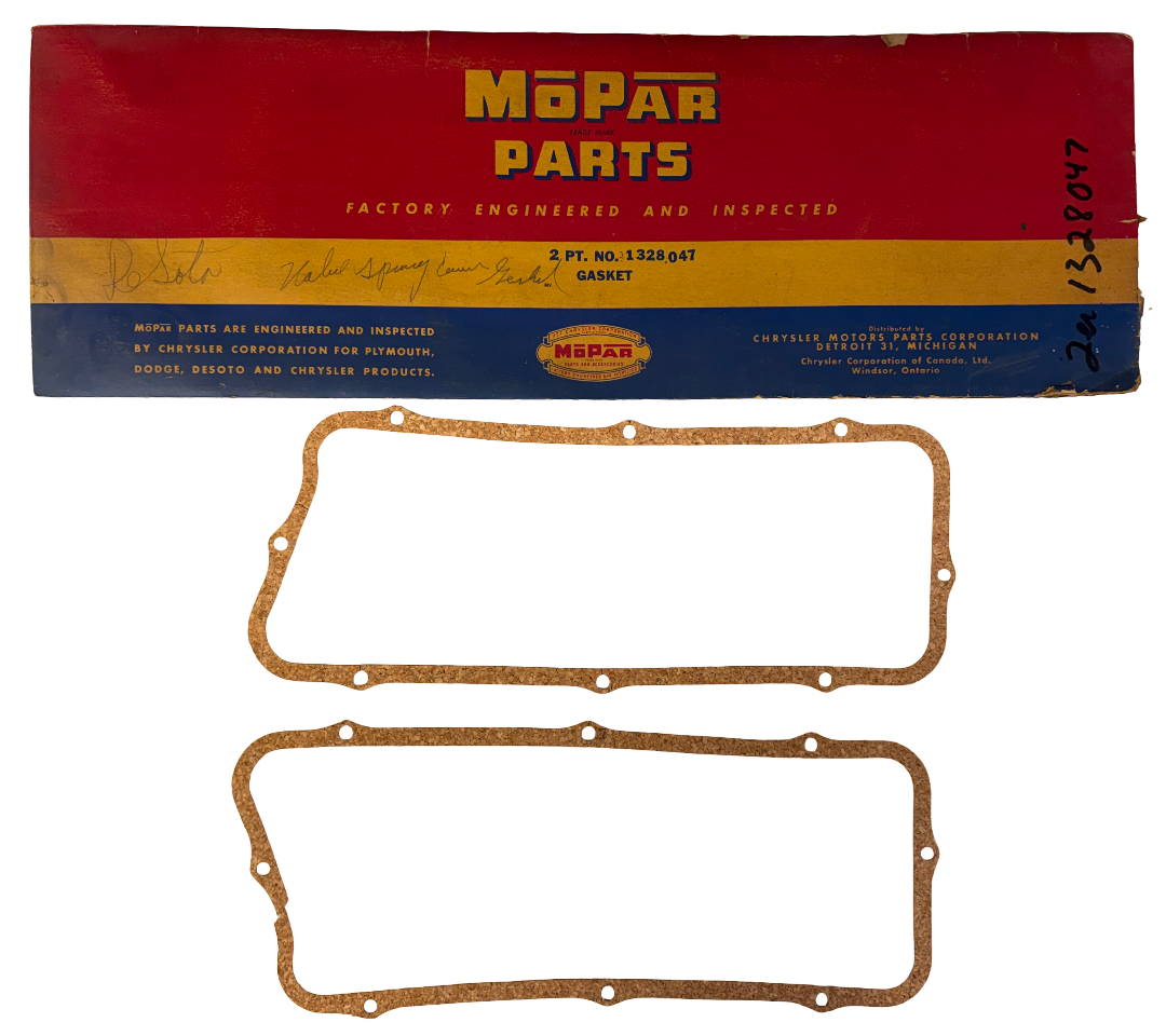 New Old Stock Push Rod Cover Gaskets for 1952-56 DeSoto V8 Models Mopar #1328047