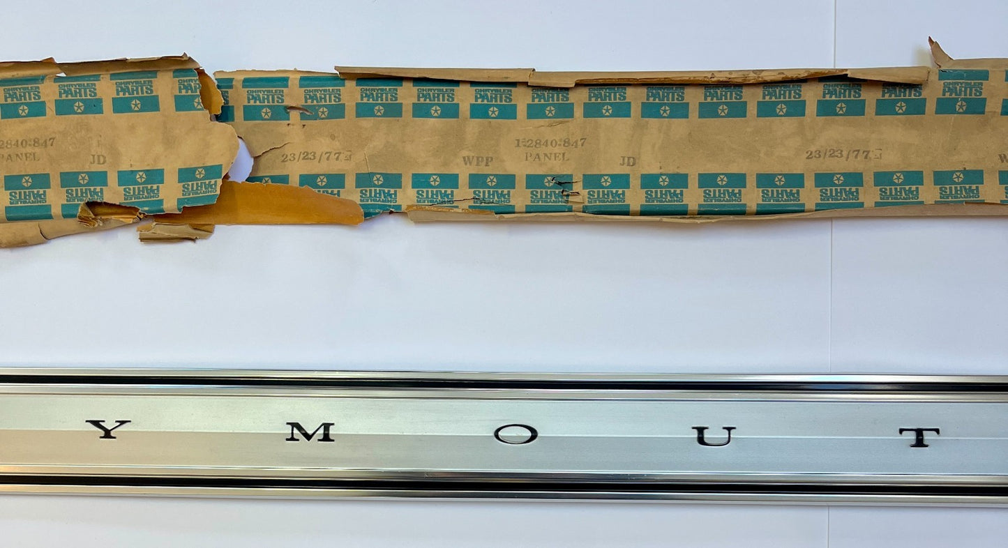 New Old Stock Deck Lid Panel for 1967 Plymouth Valiant Models Mopar #2840847