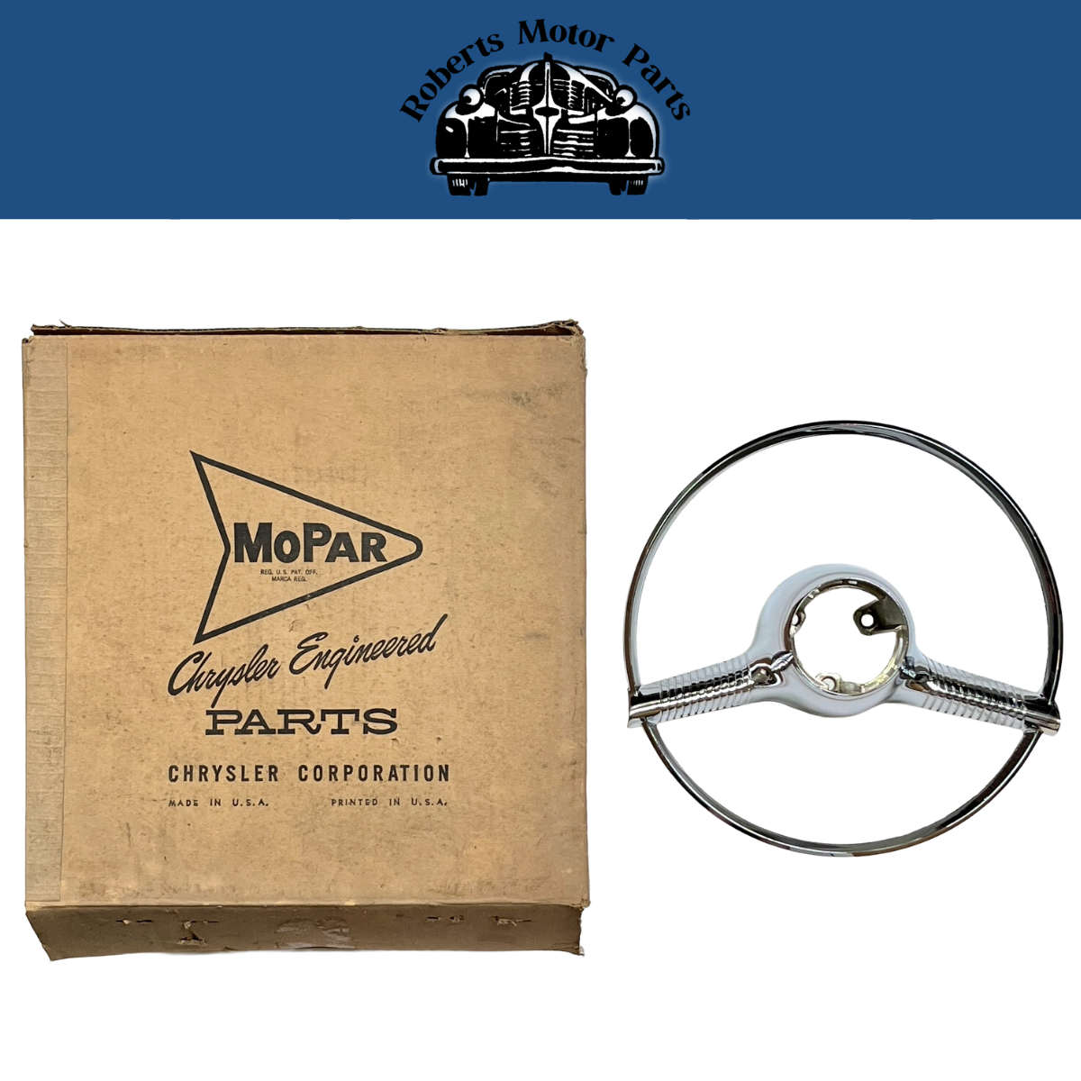 New Old Stock Center Horn Blowing Ring for 1956 Belvedere Models Mopar #1615653