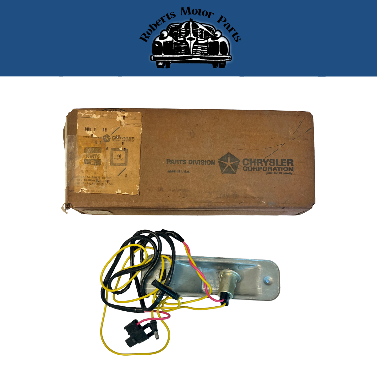 New Old Stock Map & Courtesy Lamp Housing & Switch for 1967 Fury's #2820038