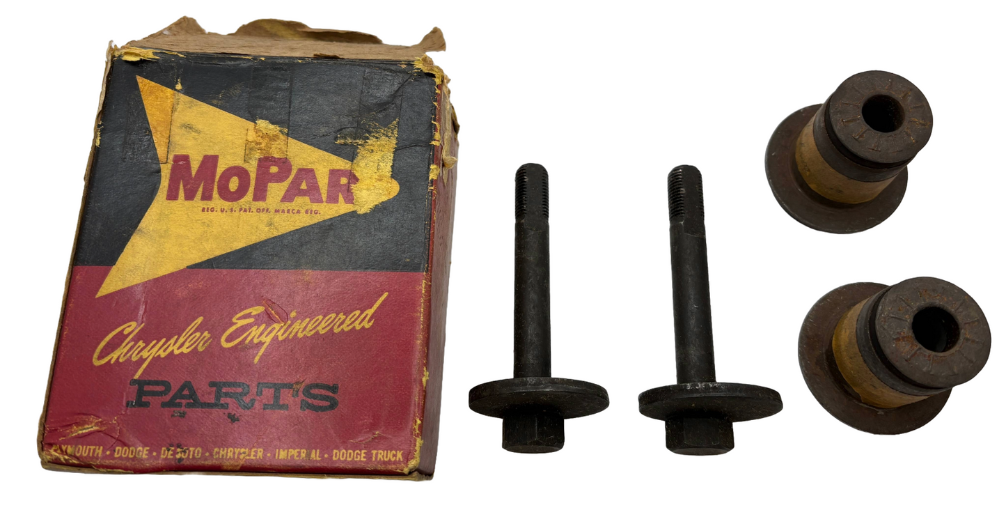 New Old Stock Upper Control Arm Bushing/Cam Package for 1965-66 C Body #2525070