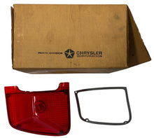 New Old Stock Left Rear Tail Light Lens w/ Gasket for 1969 Plymouth #2932729