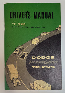 Original 1960-61 Dodge "Driver's Manual R Series" Power Giant Trucks #81-371-004
