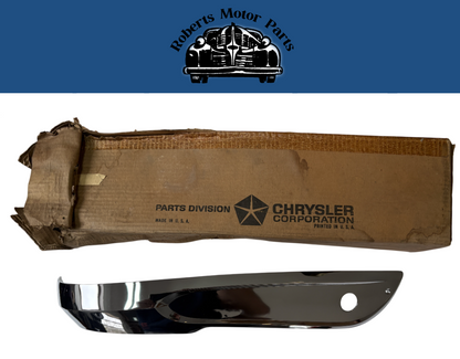 New Old Stock Left Bench Seat Chrome For 1963-64 Dodge Polara B-Body #2419413