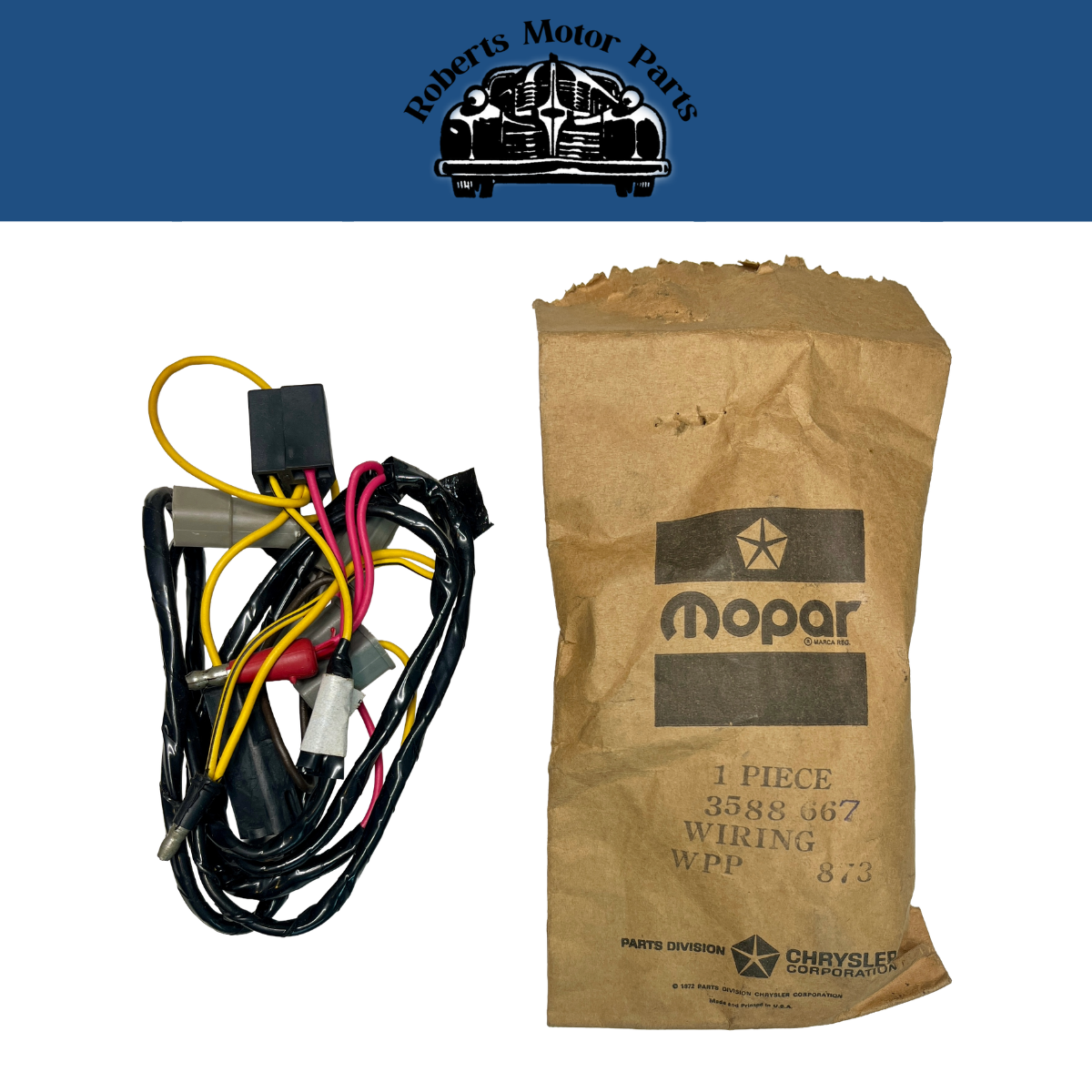 New Old Stock Map Lamp Wiring for 1973-74 Challenger & Barracuda Models #3588667