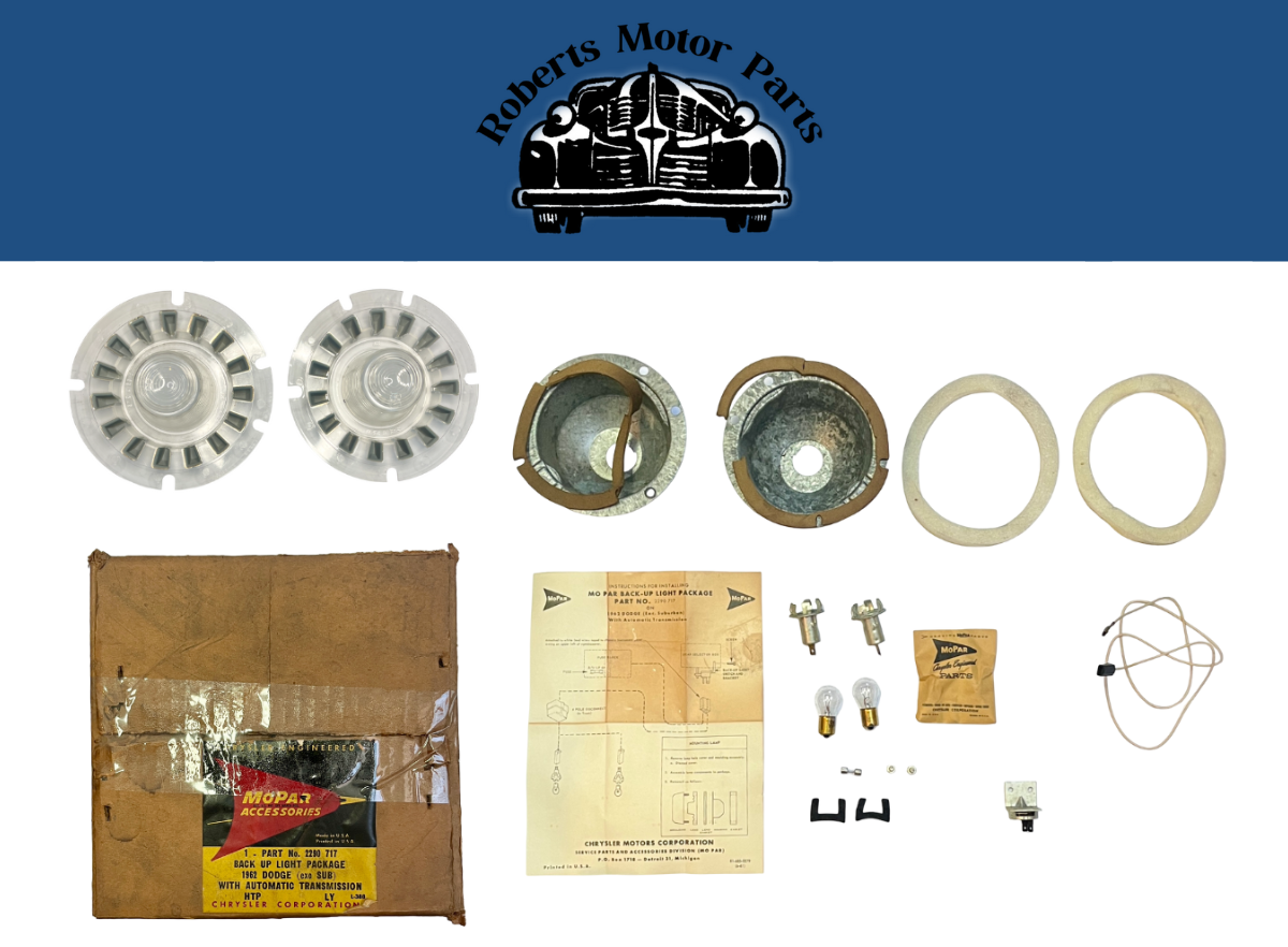 New Old Stock Back Up Light Package For 1962 Dodge Automatic Models #2290717