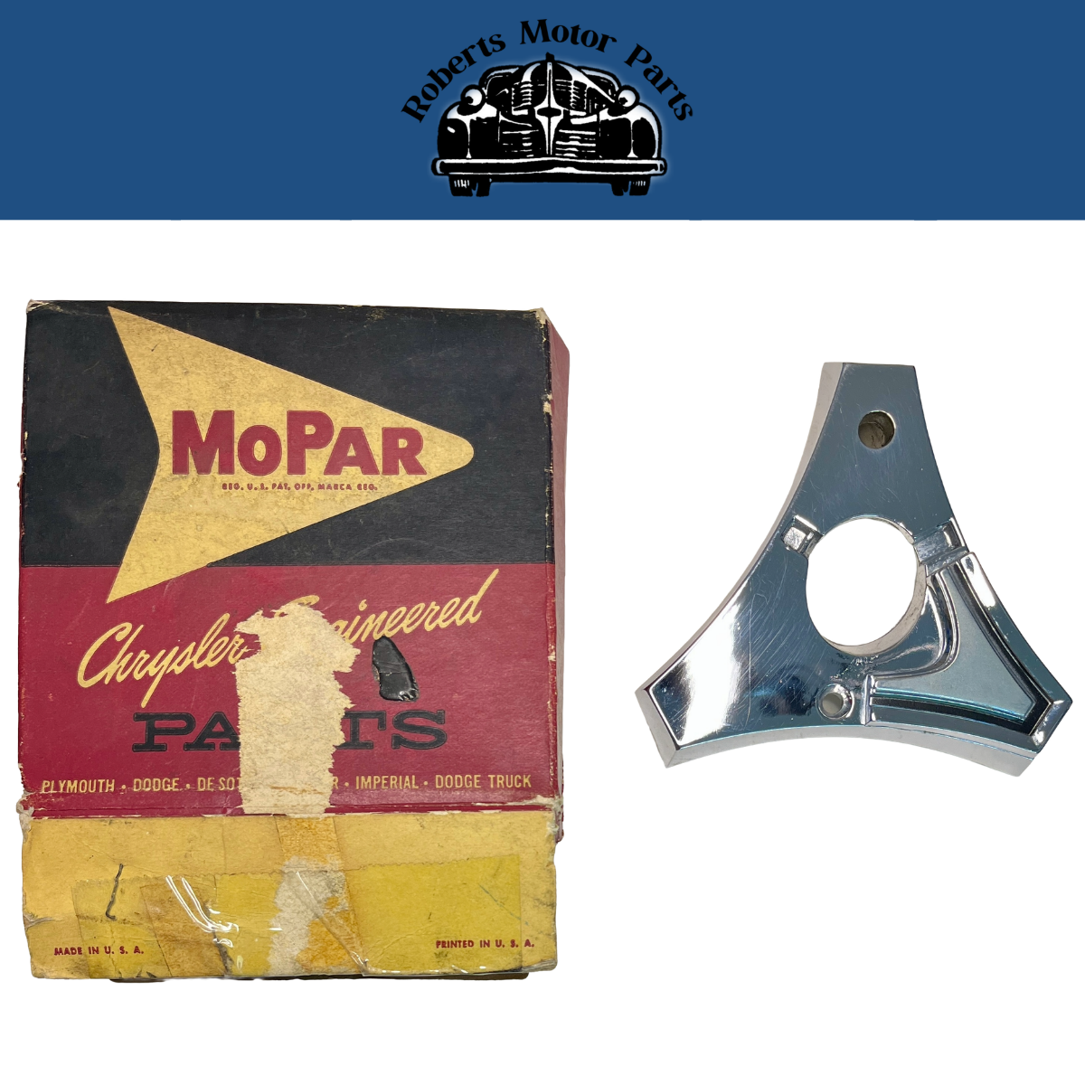 New Old Stock Deck Lid Lock Ornament Base for 1963 Dodge 880 Models #2424795
